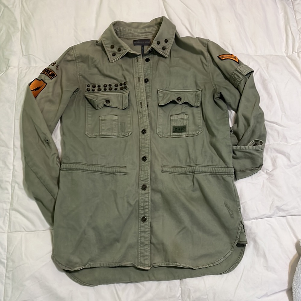 Military shirt jacket